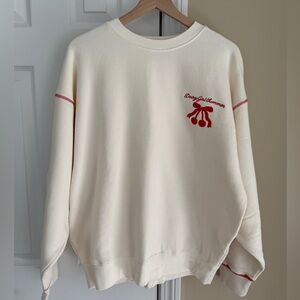 Dairy Boy Sweatshirt with Red Embroidery